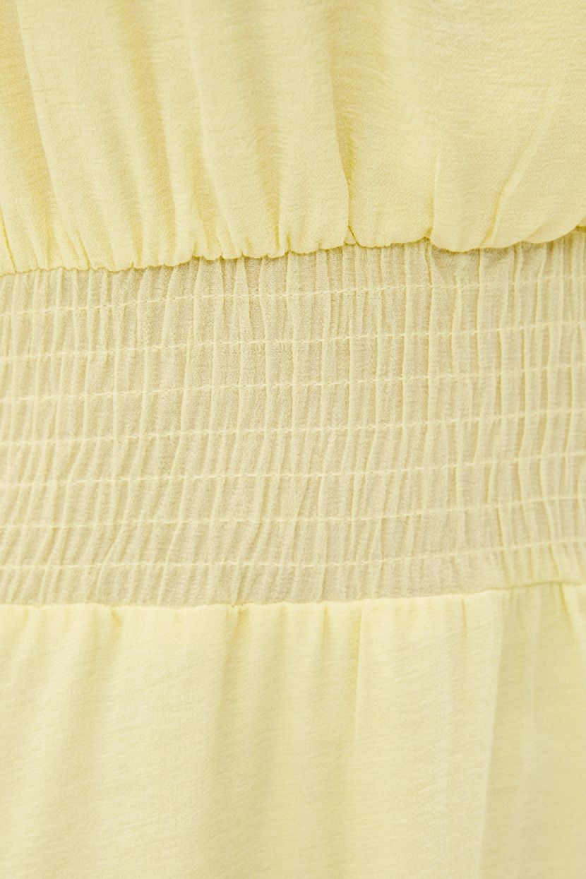 Платье (арт. baon B451065), размер XXL, цвет желтый Платье (арт. baon B451065) - фото 4