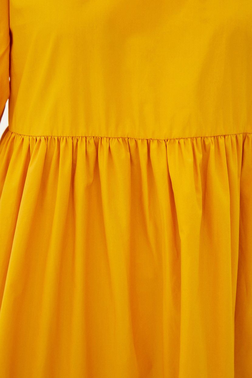 Платье (арт. baon B451072), размер XL, цвет желтый Платье (арт. baon B451072) - фото 4
