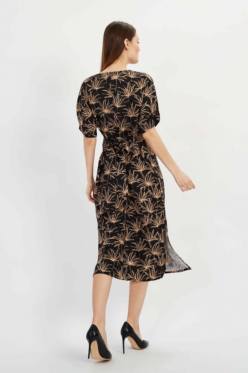 Платье (арт. baon B4522033), размер S, цвет черный Платье (арт. baon B4522033) - фото 2