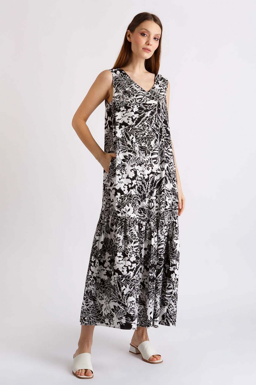 Платье (арт. baon B4522039), размер L, цвет черный Платье (арт. baon B4522039) - фото 1