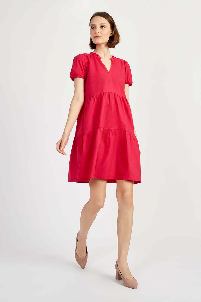 Платье (арт. baon B4522066), размер L, цвет розовый Платье (арт. baon B4522066) - фото 3