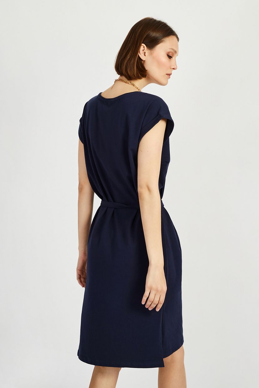 Платье (арт. baon B4522074), размер M, цвет синий Платье (арт. baon B4522074) - фото 2