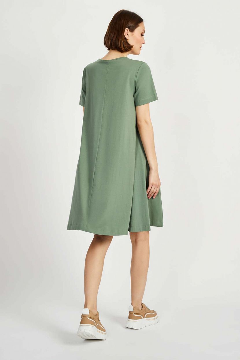 Платье (арт. baon B4522092), размер XL, цвет зеленый Платье (арт. baon B4522092) - фото 2