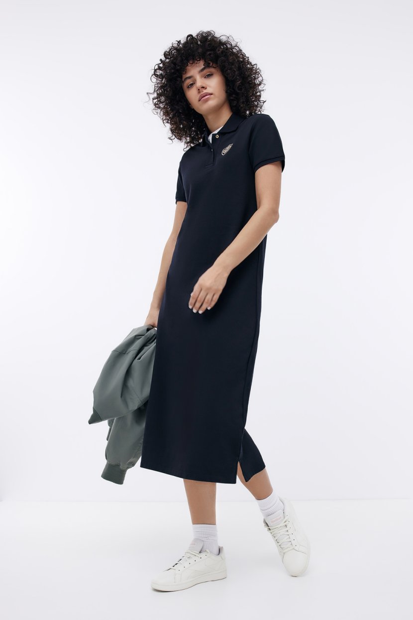 Платье-поло миди L черный 5599₽
