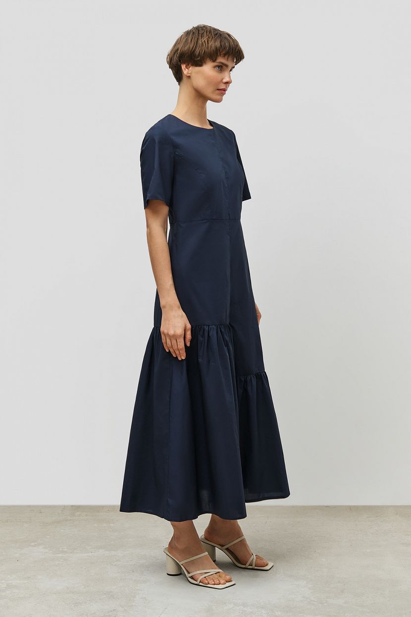 Платье (арт. baon B4523024), размер XL, цвет синий Платье (арт. baon B4523024) - фото 2