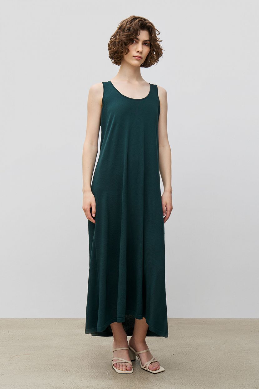 Платье, XXL, зеленый