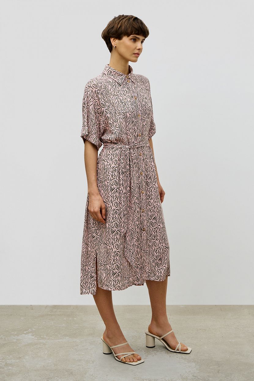 Платье (арт. baon B4523055), размер M, цвет розовый Платье (арт. baon B4523055) - фото 2