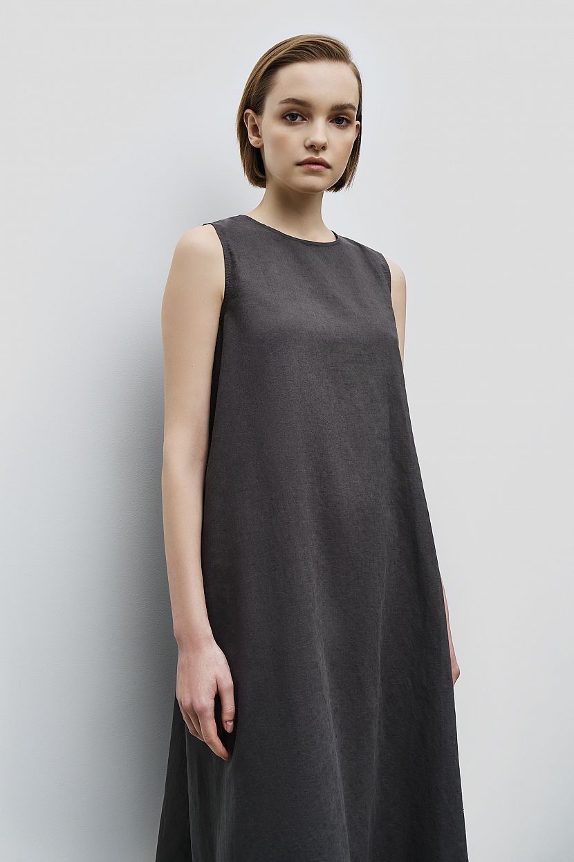 Платье (арт. baon B4523087), размер XS, цвет серый Платье (арт. baon B4523087) - фото 5