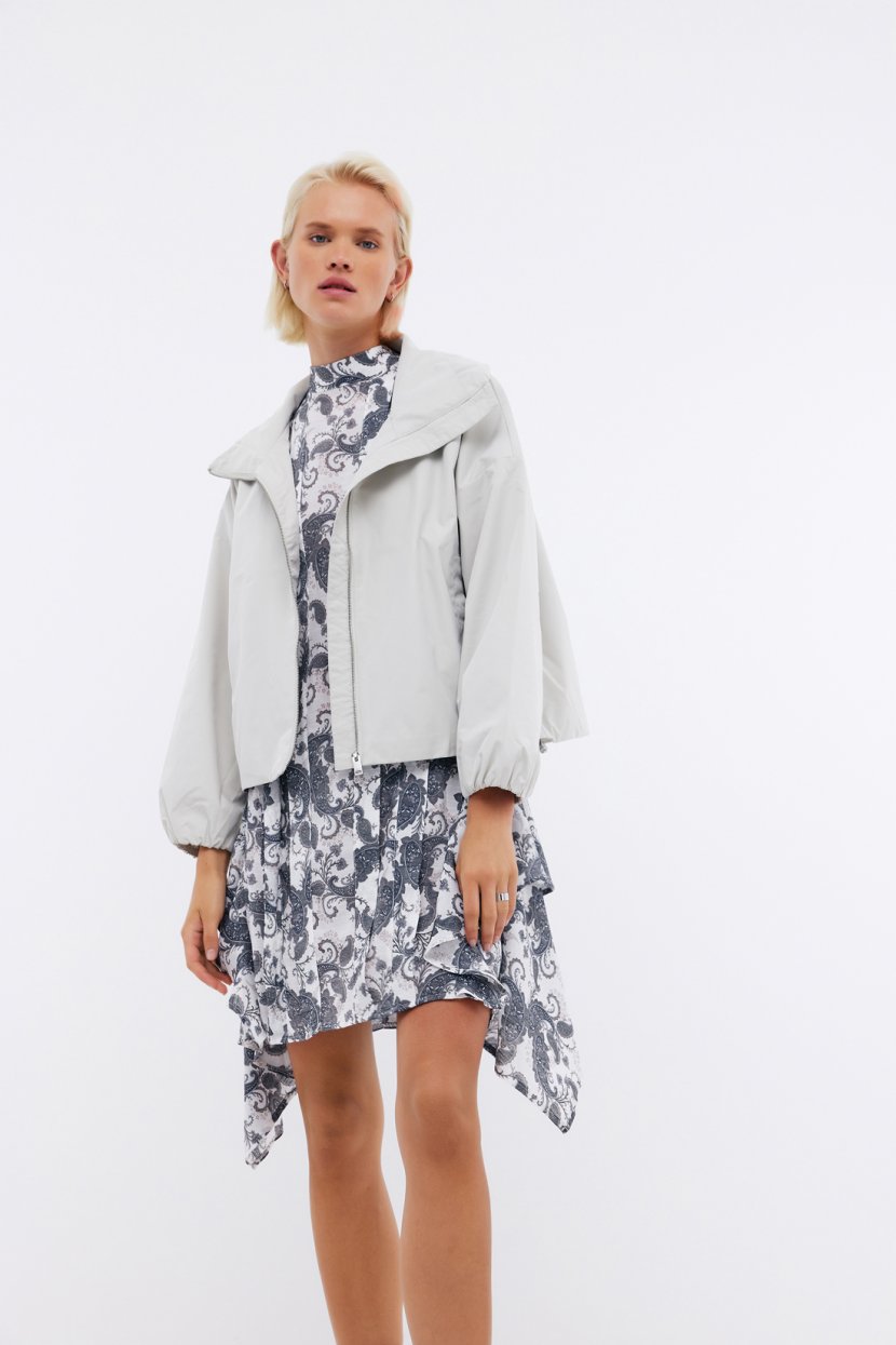 Платье с продольными складками с узором пейсли (арт. BAON B4524058)