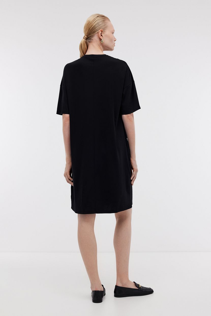 

Платье BAON, Черный, Платье футболка с карманами в стиле карго (арт. BAON B4524078)