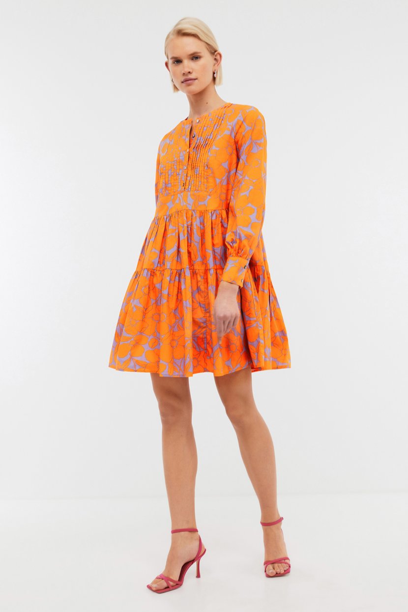 Платье мини из хлопка с принтом M DARK BLAZE PRINTED 4999₽