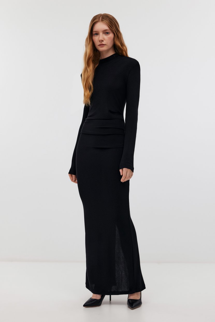 Платье из металлизированной нити L черный 5999₽