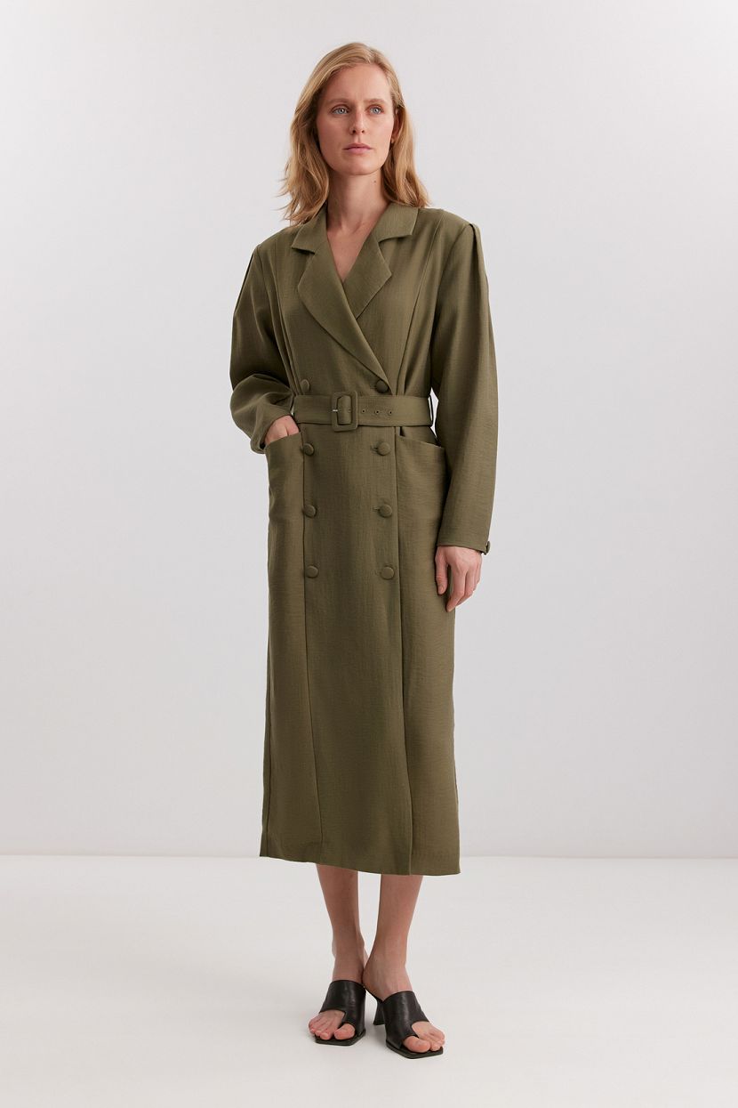 Платье из смесовой вискозы L зеленый 6499₽