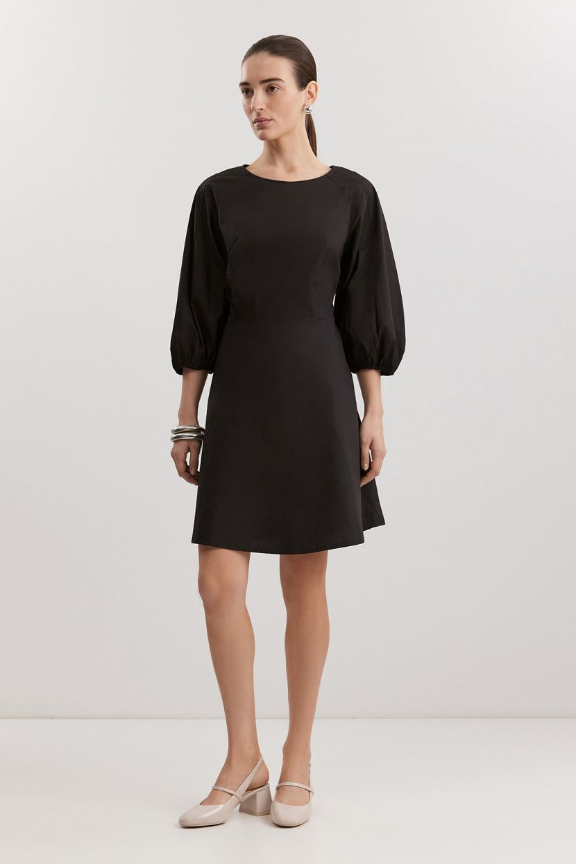 Платье из 100 хлопкового поплина L черный 2999₽