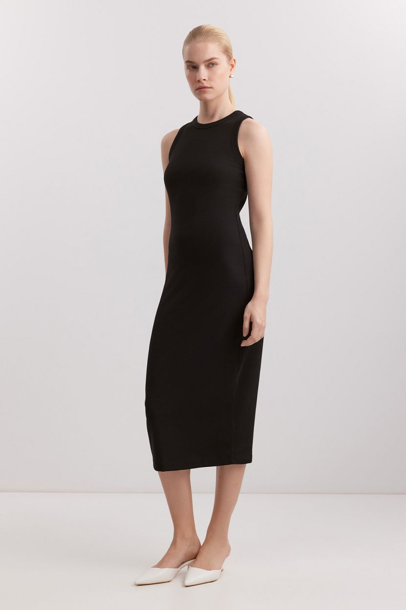 Сарафан в рубчик L черный 2917₽