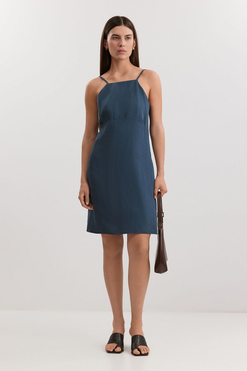 Сарафан из вискозы и льна