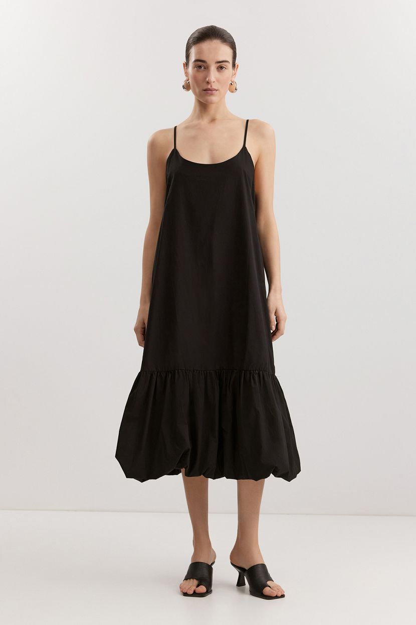 Сарафан из 100 хлопкового поплина L черный 5599₽