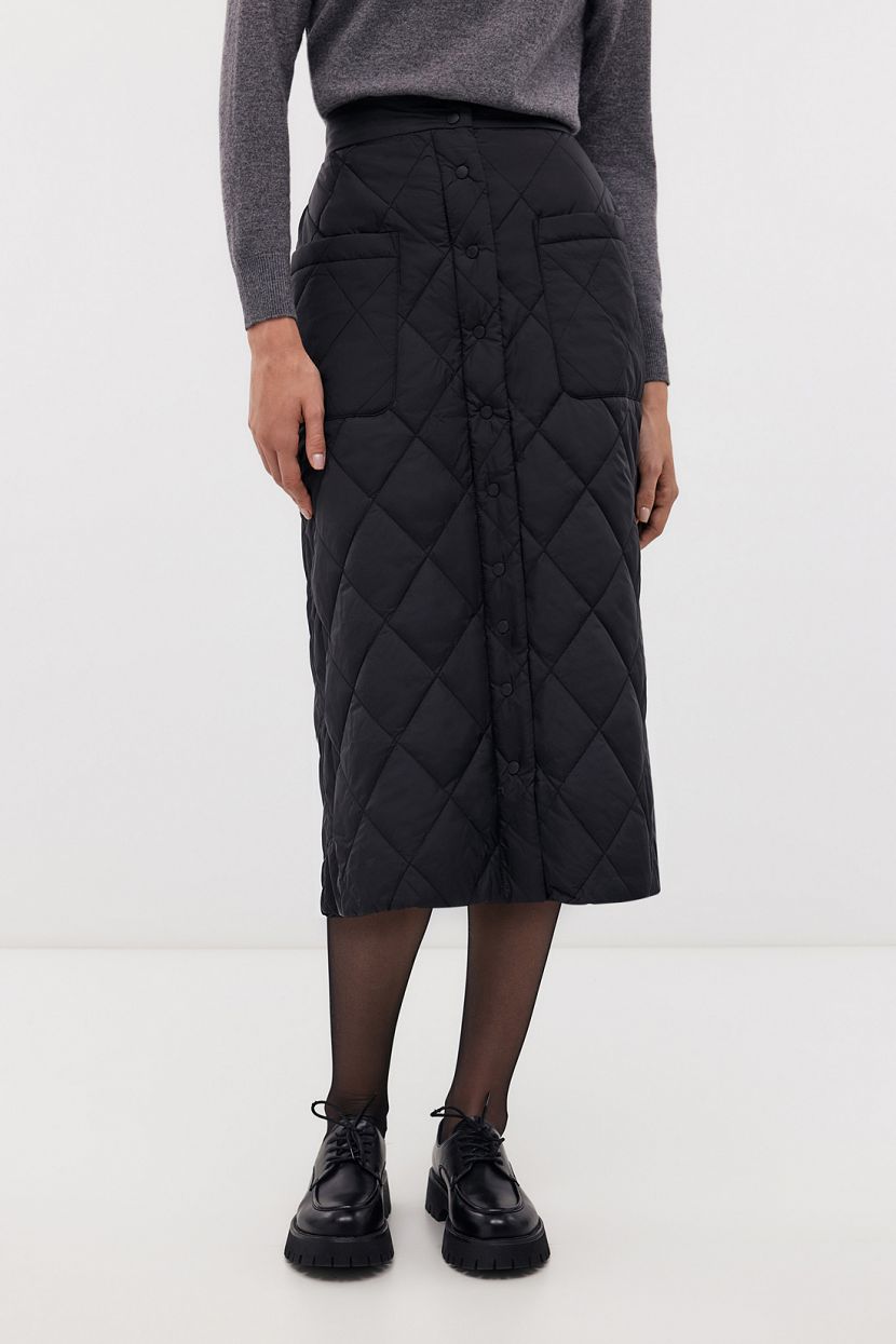 Утеплённая юбка с накладными карманами 4899₽