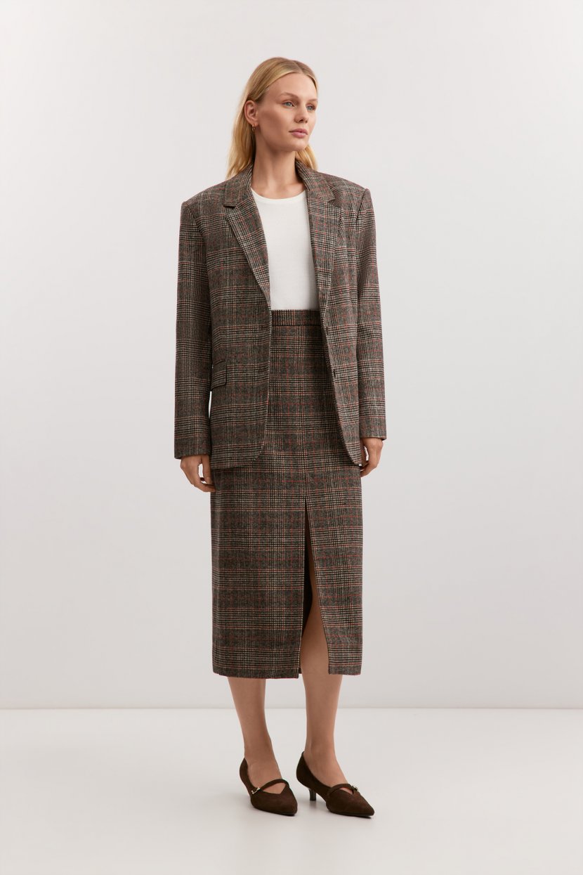 Юбка из шерсти и вискозы 4899₽