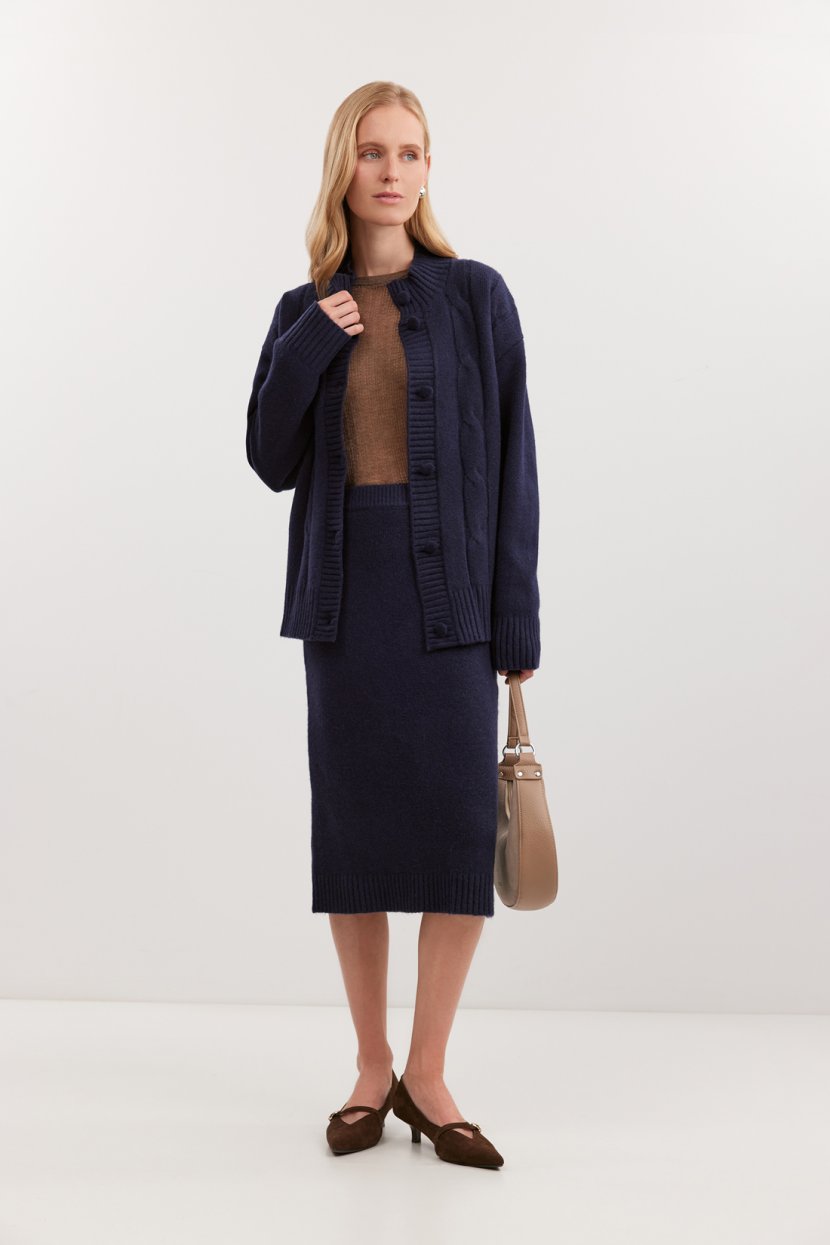 Юбка из шерсти и вискозы 4199₽