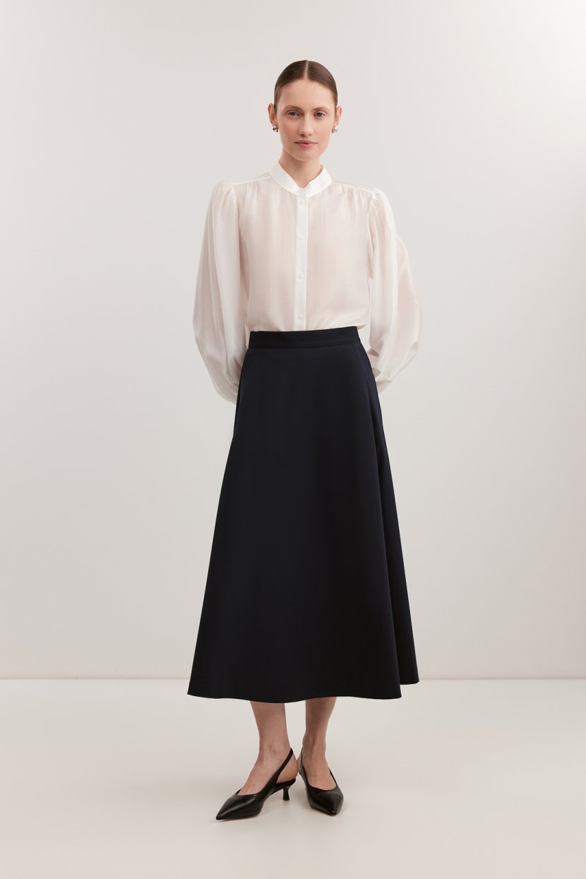 Юбка-трапеция из вискозы 9999₽