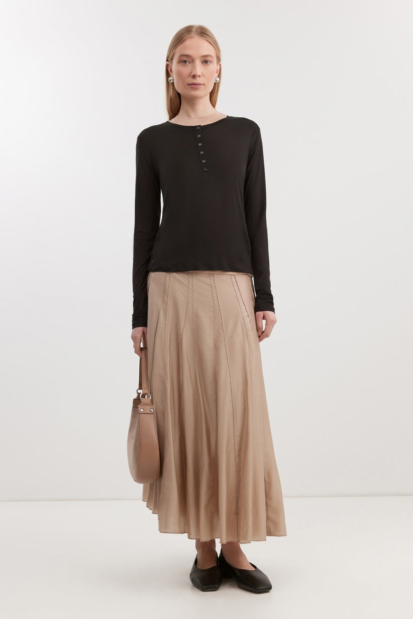 Юбка-трапеция с акцентными швами