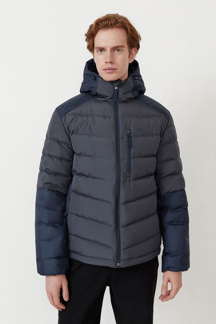 Пуховик 3XL DEEP GRAPHITE CHECKED-STORM 10398₽