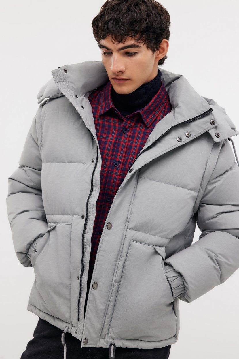 Пуховик трансформер 3XL серый 20799₽