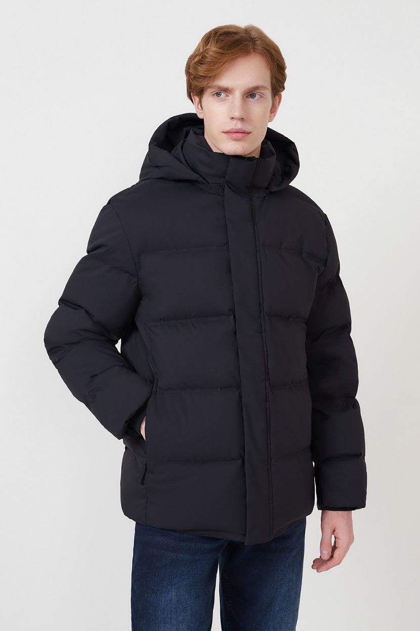 Пальто пуховое (арт. baon B5223509), размер XXL, цвет черный