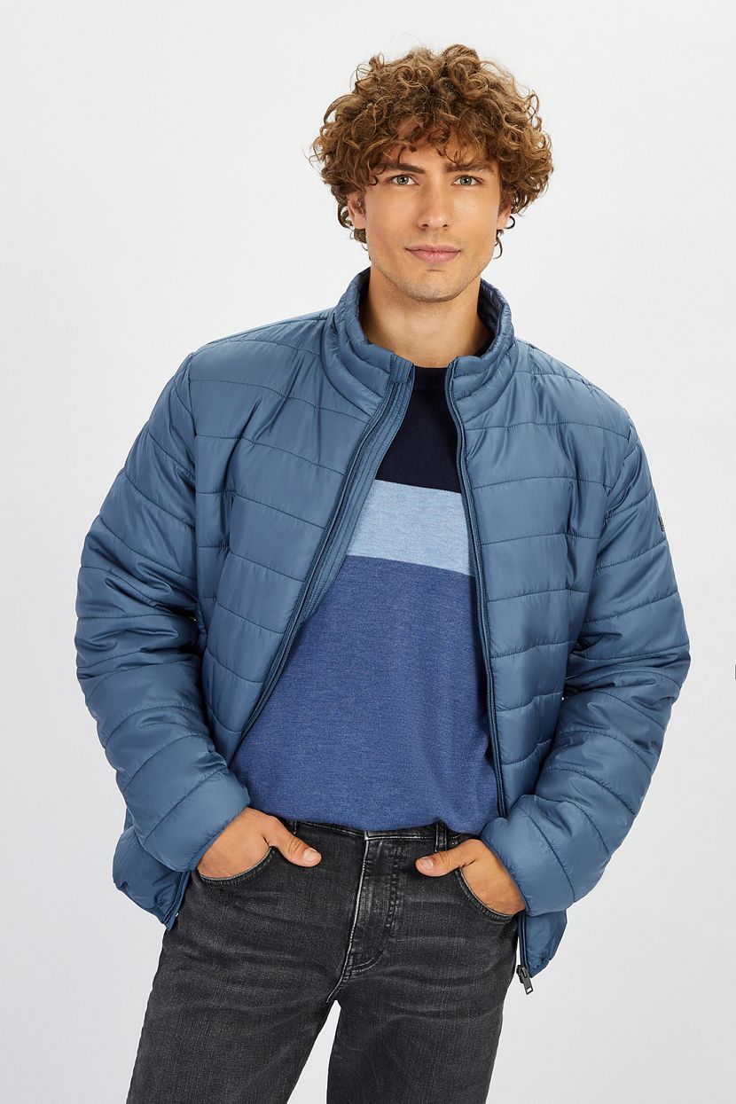 Базовая куртка на молнии, 3XL, синий