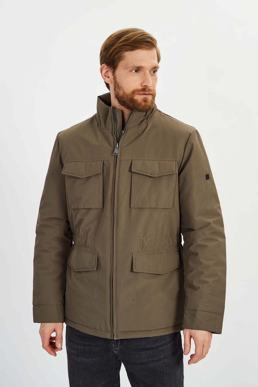 Куртка со стёганой подкладкой, XXL, коричневый