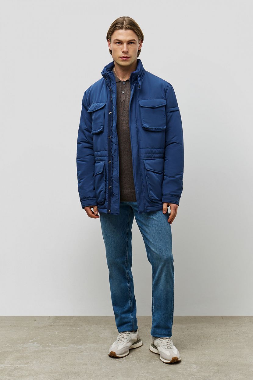Куртка (арт. baon B5323008), размер S, цвет синий