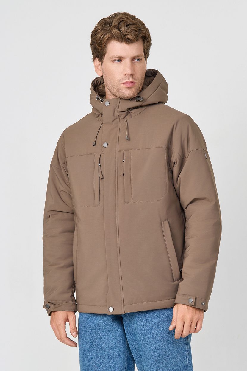 Куртка (арт. baon B5323503), размер XXL, цвет коричневый