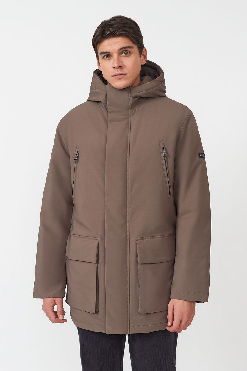 Куртка (арт. baon B5323511), размер L, цвет коричневый