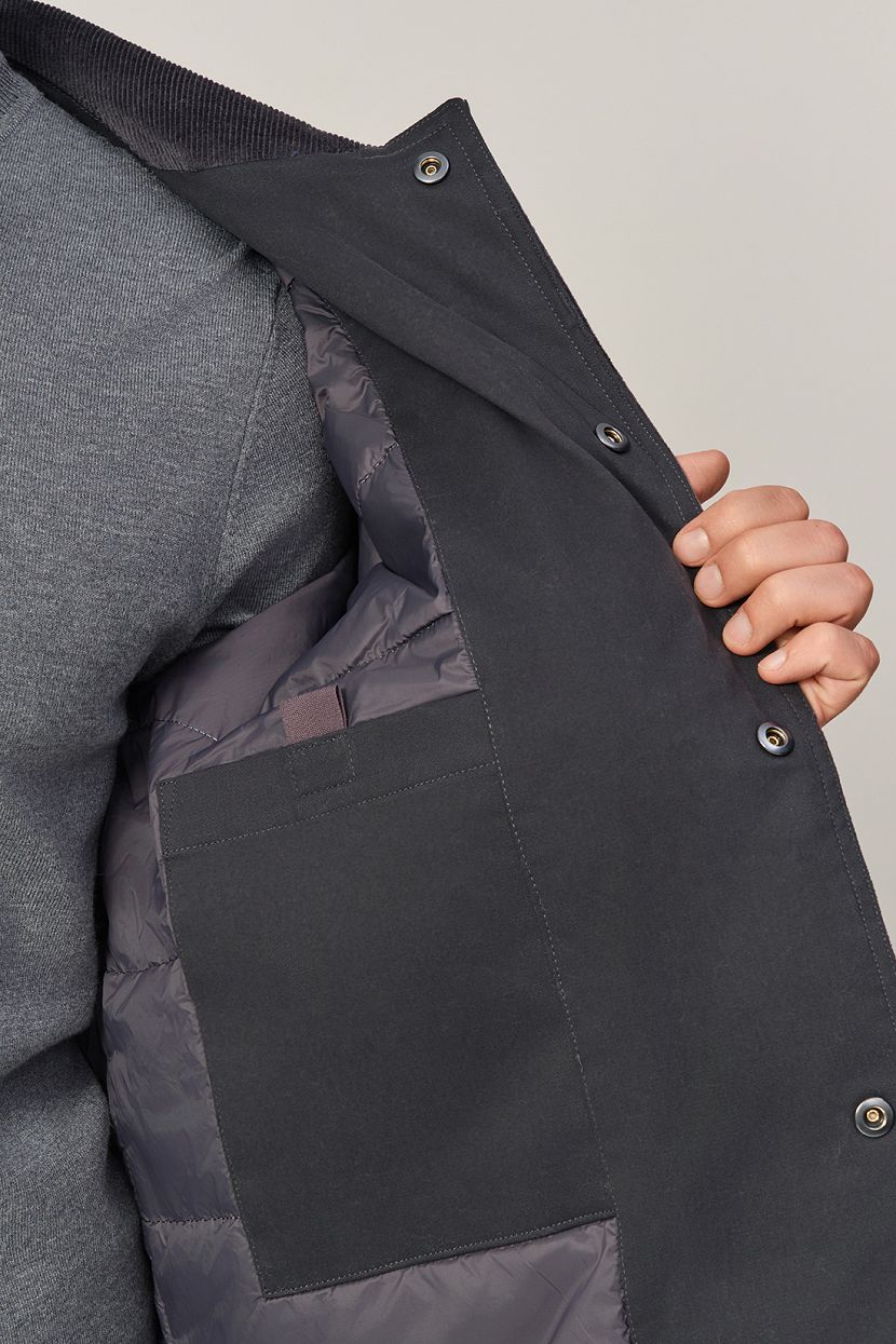 Куртка из вельвета (арт. baon B5323516), размер L, цвет серый Куртка из вельвета (арт. baon B5323516) - фото 5