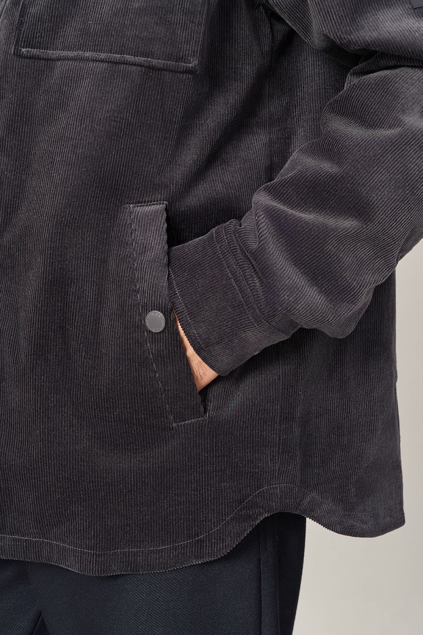 Куртка из вельвета (арт. baon B5323516), размер L, цвет серый Куртка из вельвета (арт. baon B5323516) - фото 6