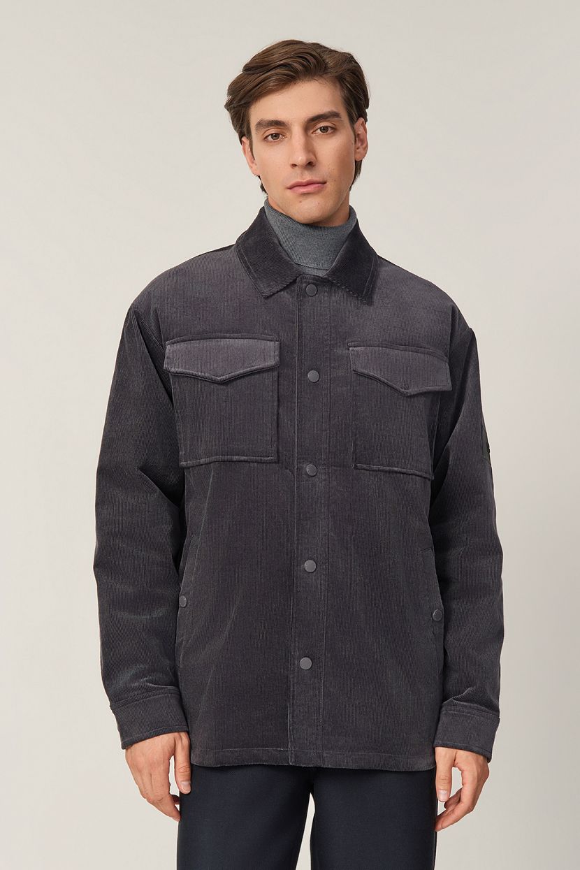 Куртка из вельвета (арт. baon B5323516), размер L, цвет серый Куртка из вельвета (арт. baon B5323516) - фото 8