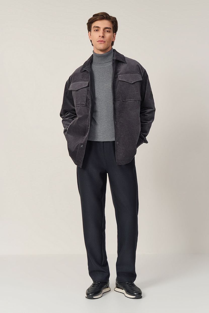 Куртка из вельвета (арт. baon B5323516), размер L, цвет серый Куртка из вельвета (арт. baon B5323516) - фото 9
