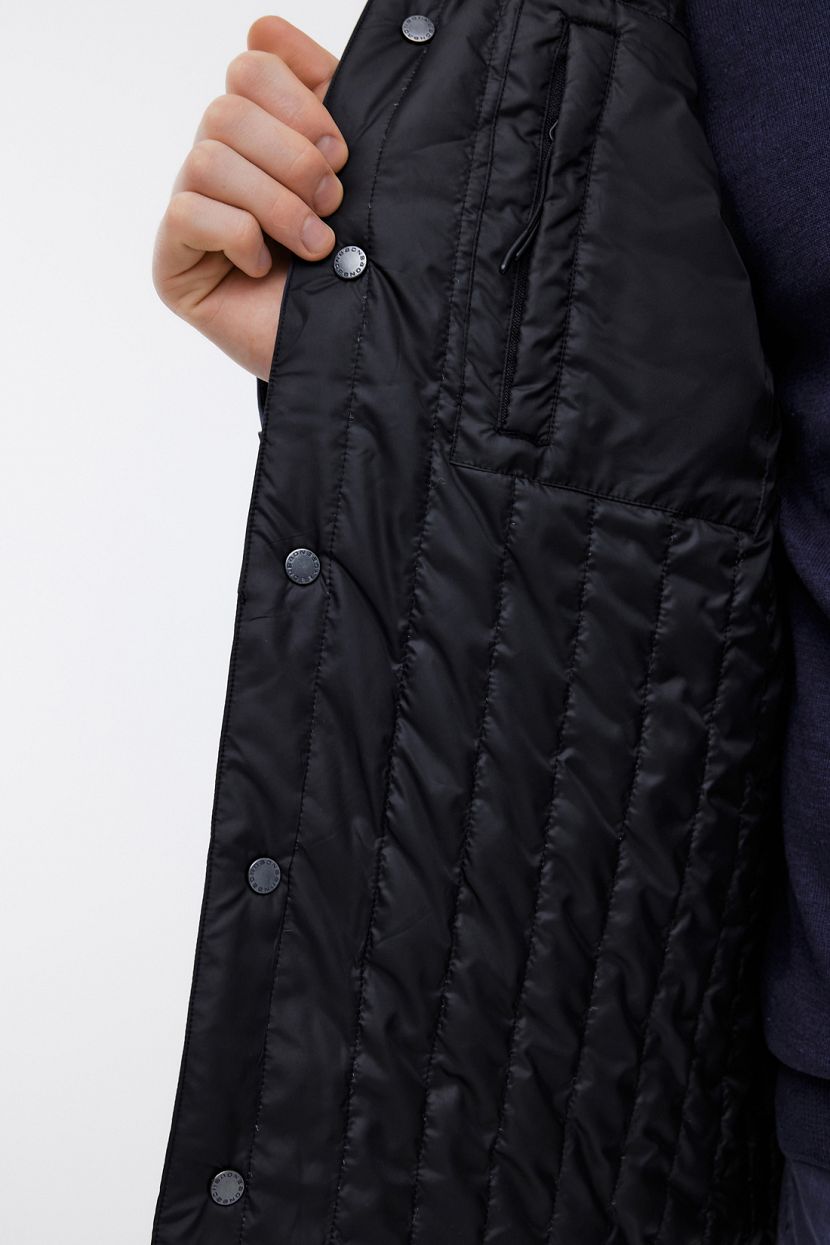 Двухсторонняя куртка в рубашечном стиле на кнопках (арт. BAON B5324002), размер 3XL, цвет черный Двухсторонняя куртка в рубашечном стиле на кнопках (арт. BAON B5324002) - фото 7