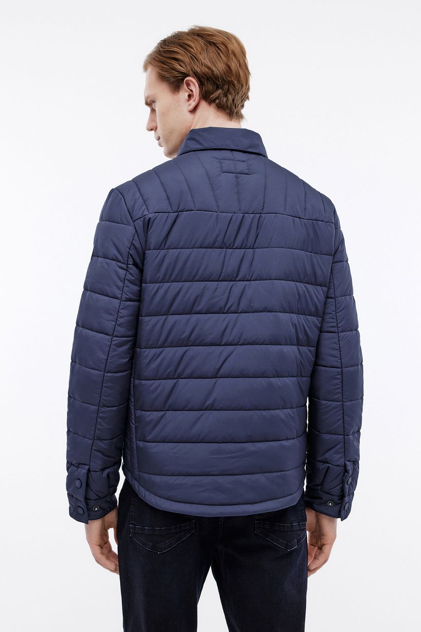 Куртка в рубашечном стиле (арт. BAON B5324007), размер XL, цвет синий Куртка в рубашечном стиле (арт. BAON B5324007) - фото 3