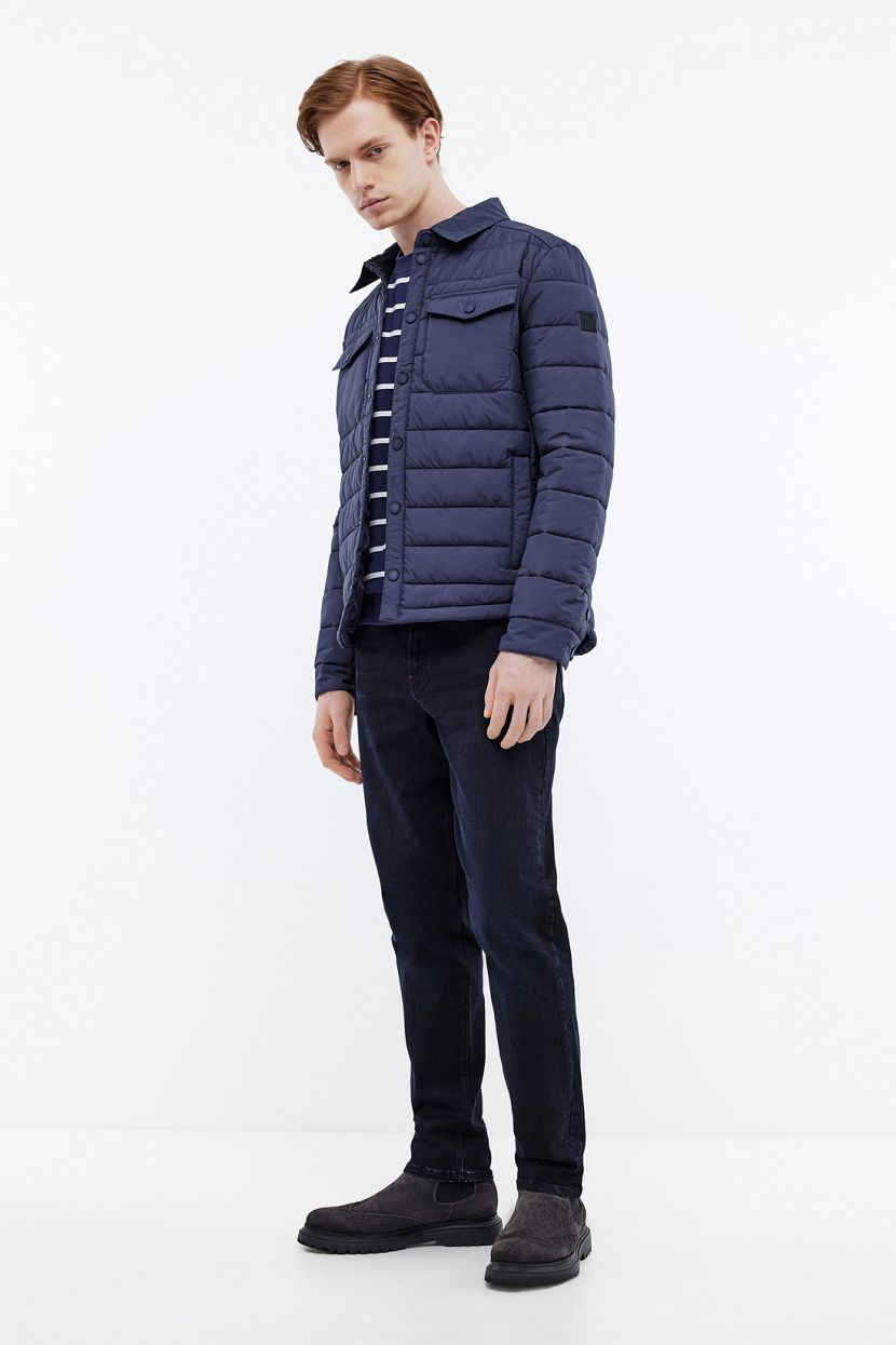 Куртка в рубашечном стиле (арт. BAON B5324007), размер XL, цвет синий Куртка в рубашечном стиле (арт. BAON B5324007) - фото 2