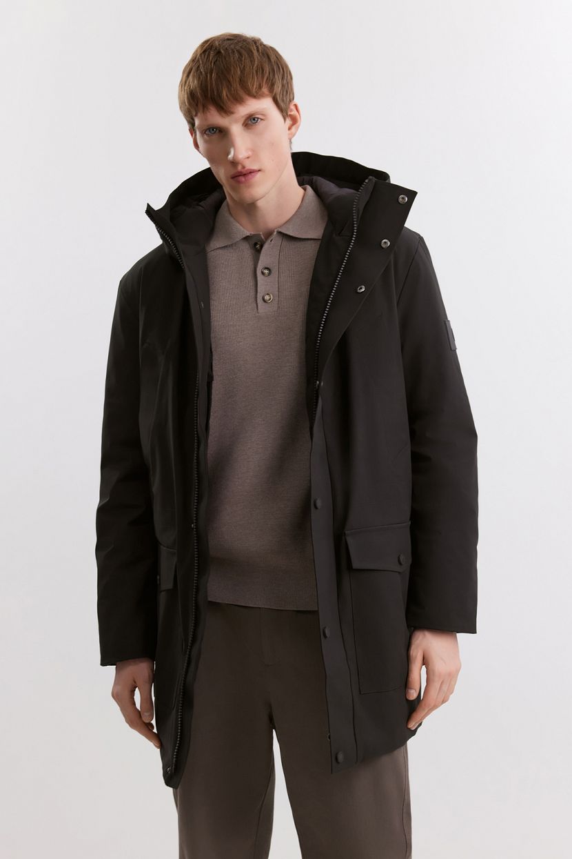 Куртка-парка с капюшоном 3XL черный 11499₽