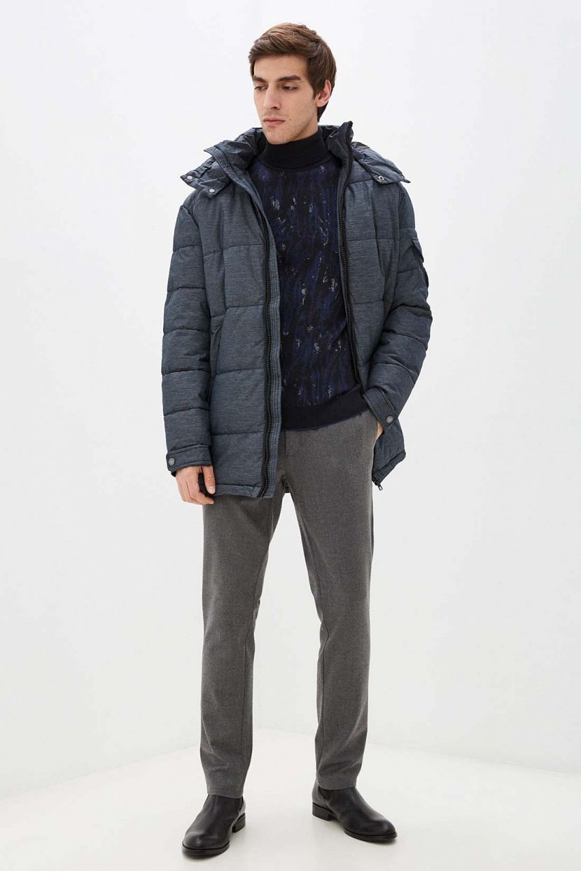 Куртка (Эко пух) (арт. baon B541503), размер XL, цвет marengo melange#ebeeed Куртка (Эко пух) (арт. baon B541503) - фото 3