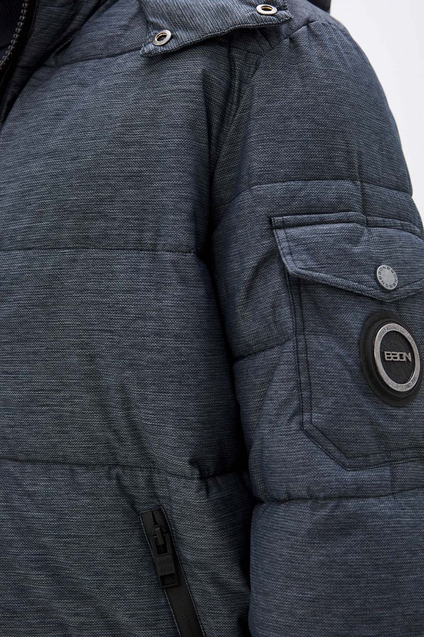 Куртка (Эко пух) (арт. baon B541503), размер XL, цвет marengo melange#ebeeed Куртка (Эко пух) (арт. baon B541503) - фото 5