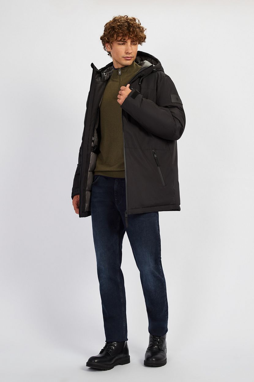 Куртка (Эко пух) (арт. baon B5422502), размер S, цвет черный Куртка (Эко пух) (арт. baon B5422502) - фото 4
