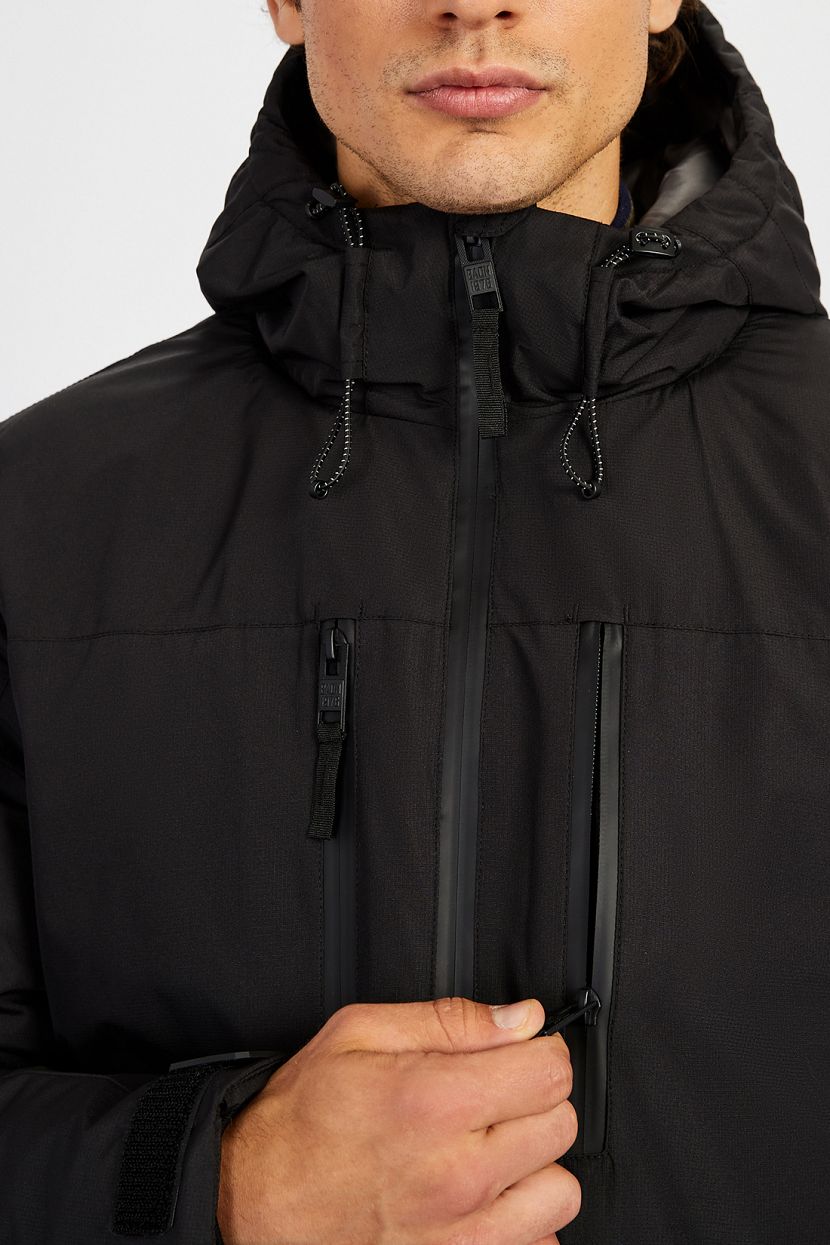 Куртка (Эко пух) (арт. baon B5422502), размер S, цвет черный Куртка (Эко пух) (арт. baon B5422502) - фото 7