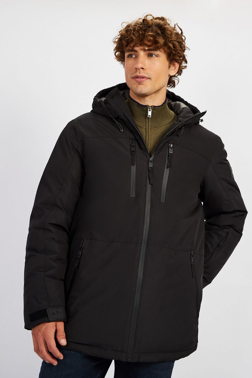 Куртка (Эко пух) (арт. baon B5422502), размер S, цвет черный Куртка (Эко пух) (арт. baon B5422502) - фото 2