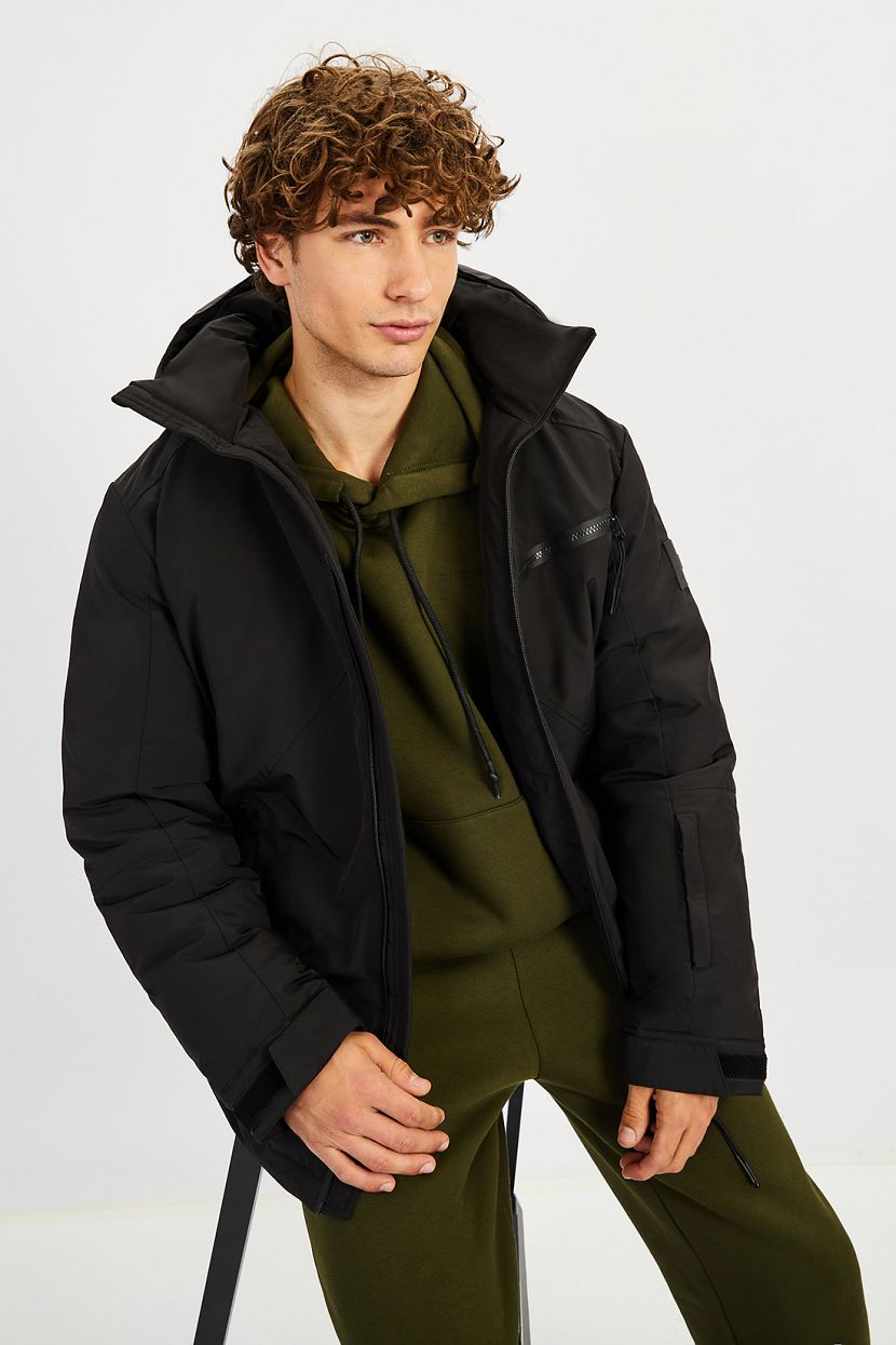 Куртка, S, черный мужская куртка пуховик mission ridge repreve с эко утеплением cutter