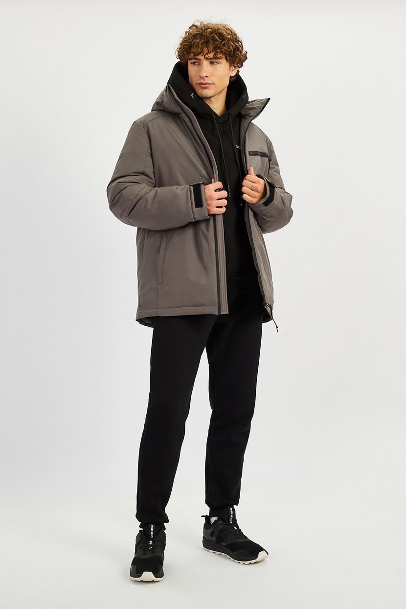 Куртка (Эко пух) (арт. baon B5422503), размер XL, цвет серый Куртка (Эко пух) (арт. baon B5422503) - фото 4