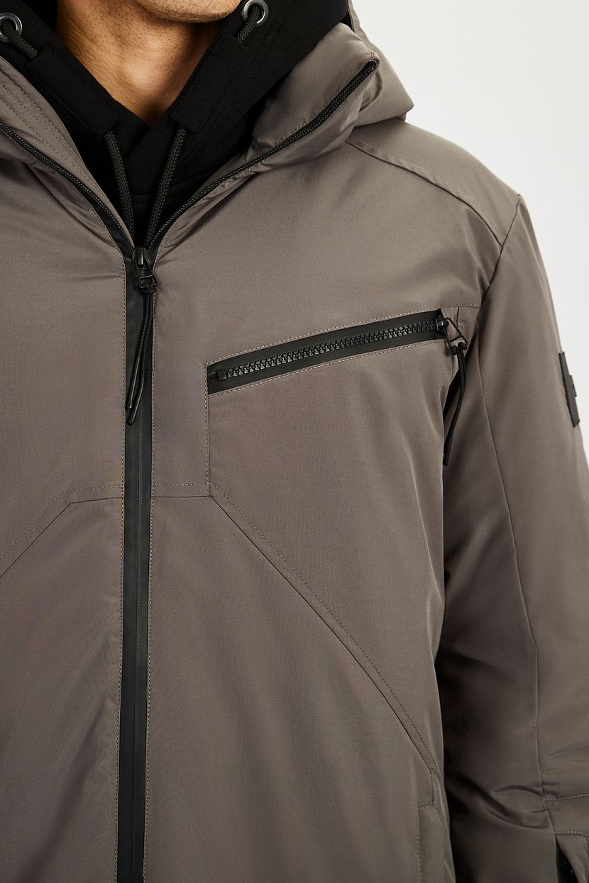 Куртка (Эко пух) (арт. baon B5422503), размер XL, цвет серый Куртка (Эко пух) (арт. baon B5422503) - фото 6